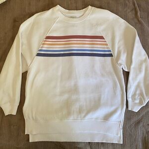 Oversized Stripe Sweatshirt